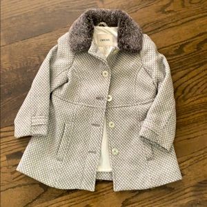 Toddler girls winter dress coat